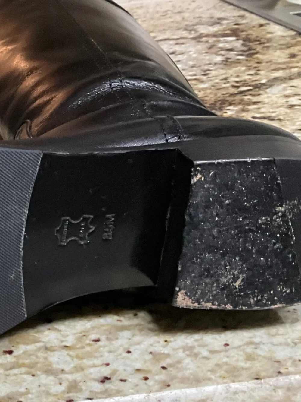 Tory Burch Black Leather Riding Boots